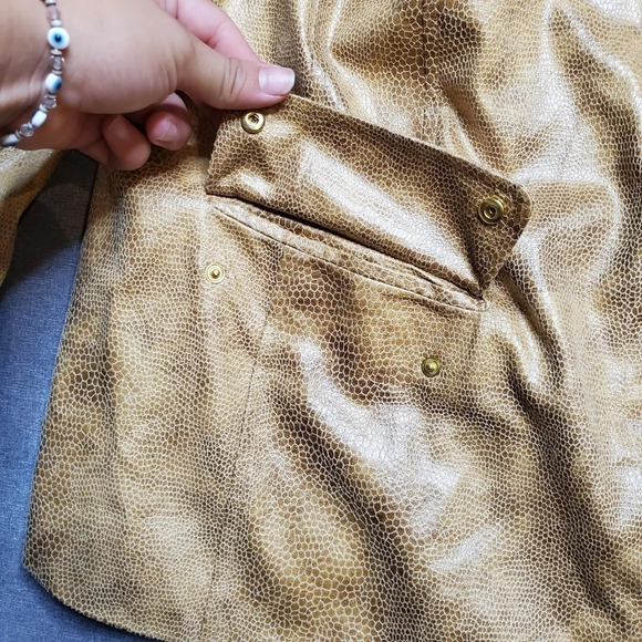 JM Collection Faux Leather Jacket - Picture 3 of 12